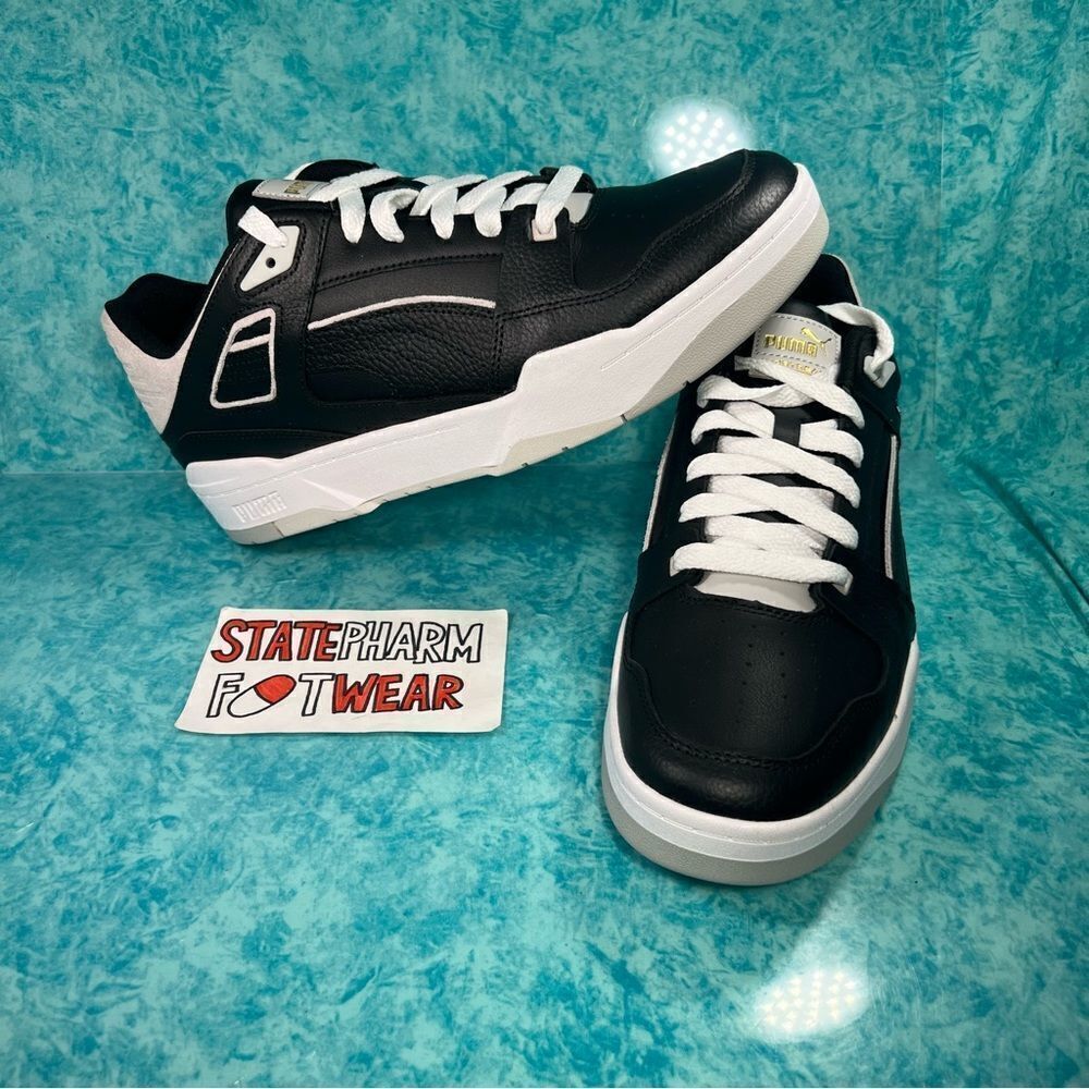 Puma Slipstream INVDR Black White Men’s Low Top Leather Shoes Sneakers